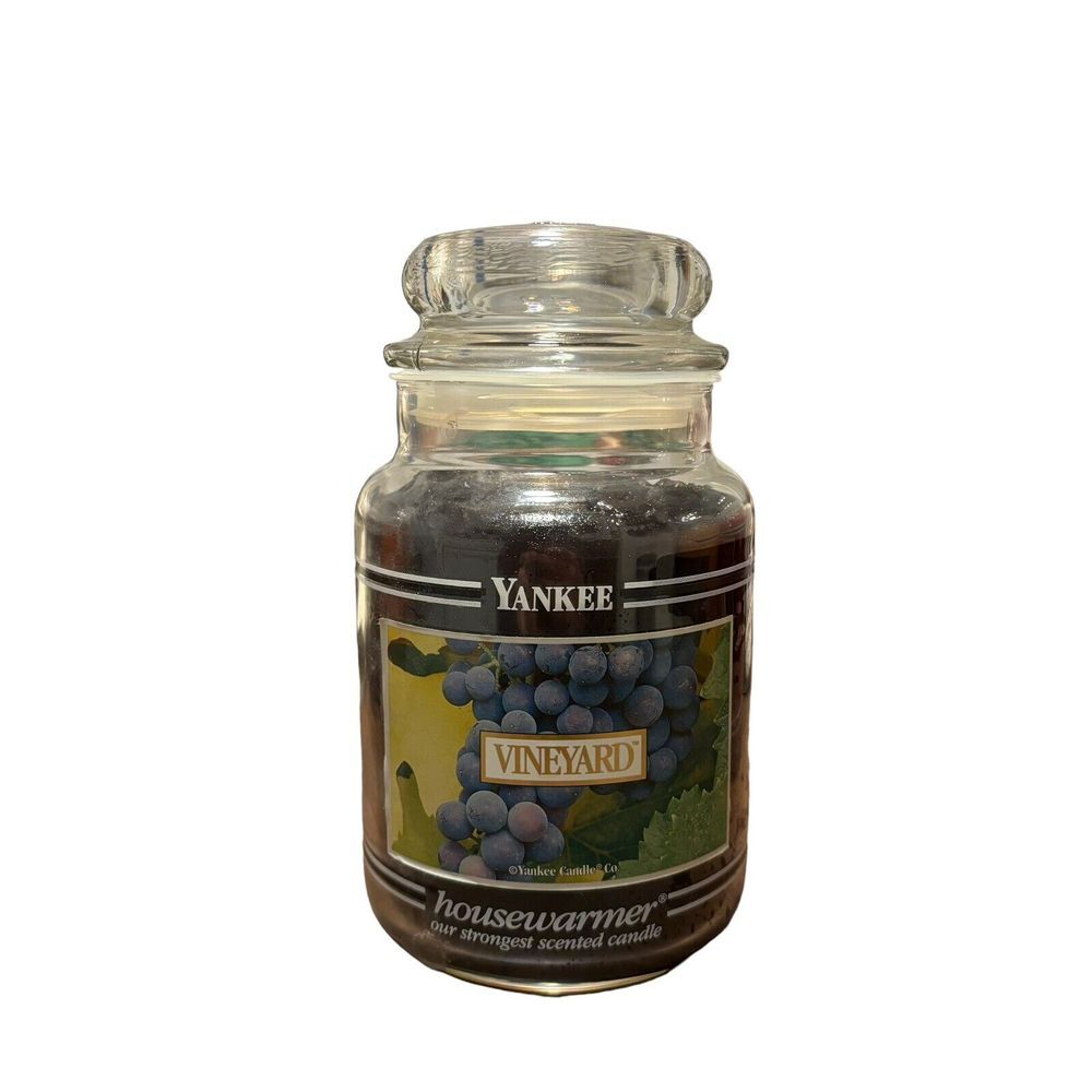 Yankee Candle Vineyard 22oz Large Jar New Black‎ Label Retired Black Band